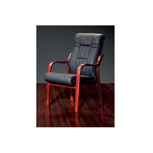 Конференц стул для посетителя Дали DB-700LB: кресло в натуральной коже