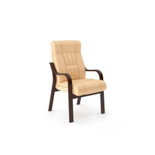Конференц стул для посетителя Дали DB-700LB: кресло в натуральной коже