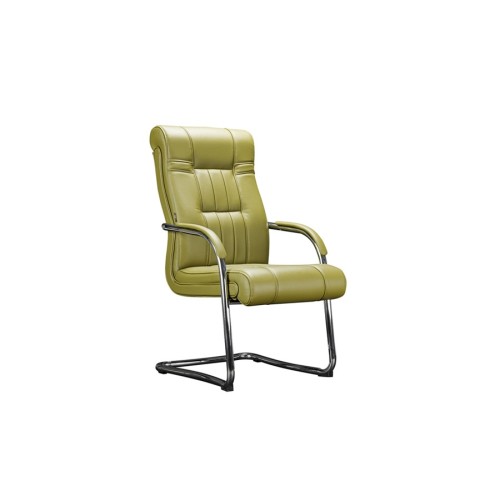 Конференц стул для посетителя Дали DB-700LM хром: кресло в натуральной коже