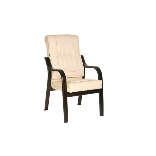 Конференц стул для посетителя Донателло DB-730LВ: кресло в натуральной коже