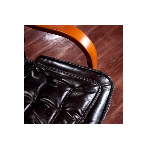 Конференц стул для посетителя Доу SE-004: кресло в натуральной коже