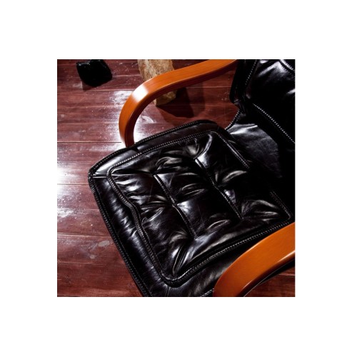 Конференц стул для посетителя Доу SE-004: кресло в натуральной коже