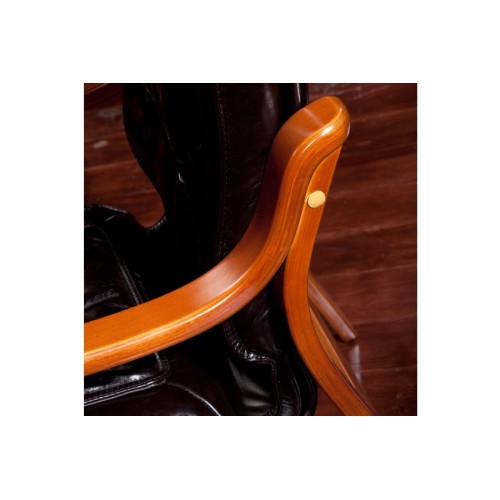 Конференц стул для посетителя Доу SE-004: кресло в натуральной коже