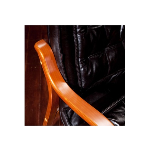 Конференц стул для посетителя Доу SE-004: кресло в натуральной коже