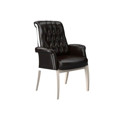 Конференц стул для посетителя Интер-G: кресло в натуральной коже