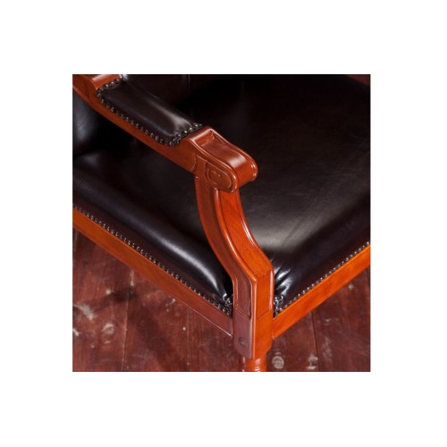 Конференц стул для посетителя Ланфранко SL-100: кресло в натуральной коже