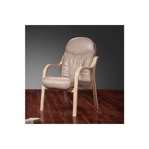 Офисный стул для посетителя Ренуар SE-010 (деревянные ножки)