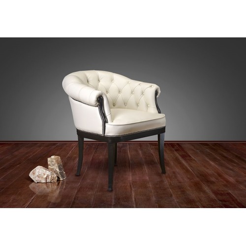 Конференц стул для посетителя Рубенс-G: кресло в натуральной коже