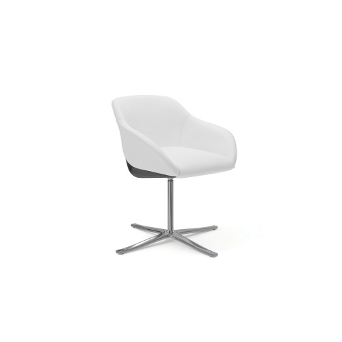 Офисный стул для посетителя Санти (хромированная крестовина)