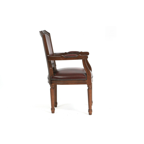 Офисный стул для посетителя Велде ТА 5022А (натуральная кожа) с подлокотниками