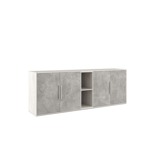 Шкаф низкий 4 створки с нишей B-Tone