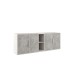 Шкаф низкий 4 створки с нишей B-Tone