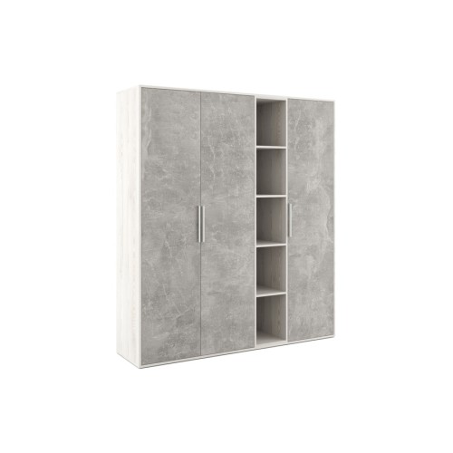 Шкаф высокий 3 створки с нишей B-Tone