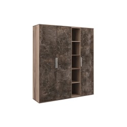 Шкаф высокий 3 створки с нишей B-Tone