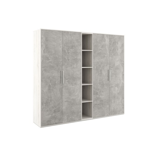 Шкаф высокий 4 створки с нишей B-Tone
