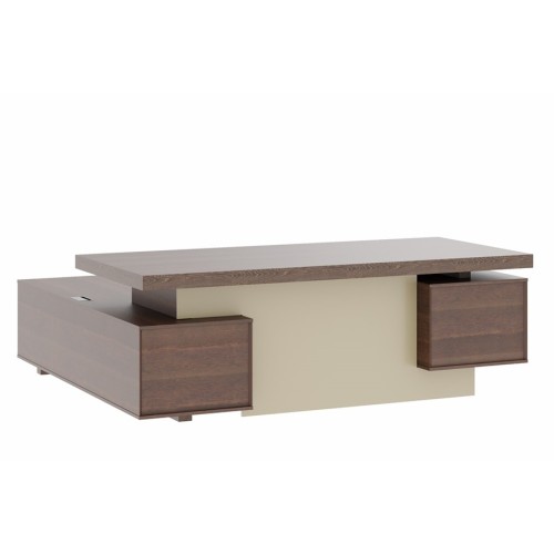 Стол письменный с тумбами (малая тумба слева) Concept