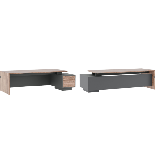 Стол письменный на опорной тумбе правый 230 Dali