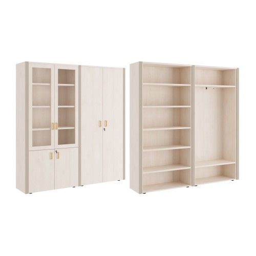 Шкаф для бумаг с гардеробом. Композиция 1. Chicago