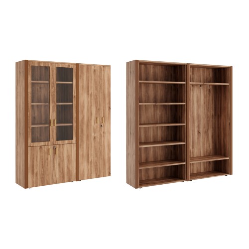 Шкаф для бумаг с гардеробом. Композиция 1. Monza