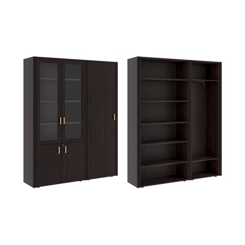 Шкаф для бумаг с одностворчатым гардеробом. Композиция 3. Monza