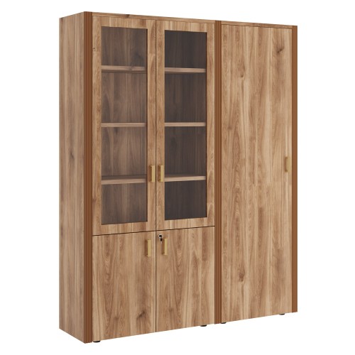 Шкаф для бумаг с одностворчатым гардеробом. Композиция 3. Monza