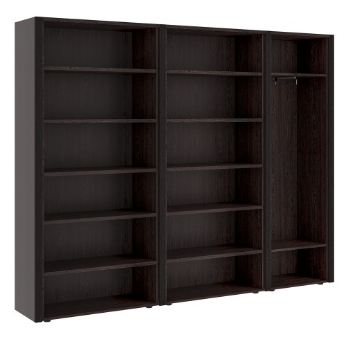 Шкаф для бумаг с гардеробом 5 створок. Композиция 4. Monza