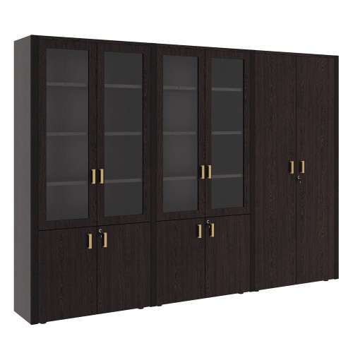 Шкаф для бумаг с гардеробом 6 створок. Композиция 5. Monza