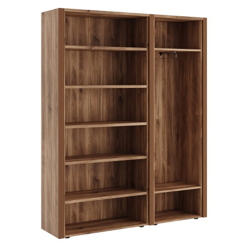 Шкаф для бумаг с одностворчатым гардеробом. Композиция 3. Monza