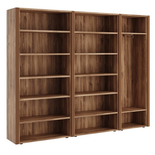 Шкаф для бумаг с гардеробом 5 створок. Композиция 4. Monza