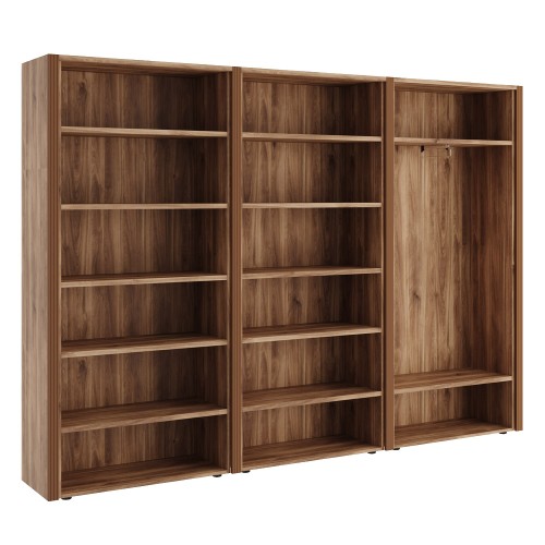 Шкаф для бумаг с гардеробом 6 створок. Композиция 5. Monza