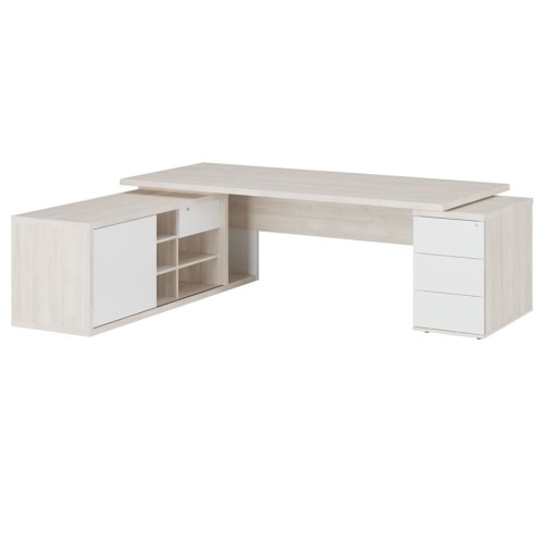 Стол рабочий на креденции и тумбе левый 222 Zion