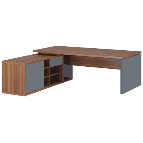 Стол рабочий на опорной креденции левый 200 Zion