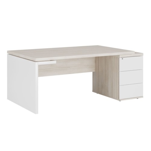 Стол рабочий на опорной тумбе правый Zion