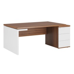 Стол рабочий на опорной тумбе правый Zion