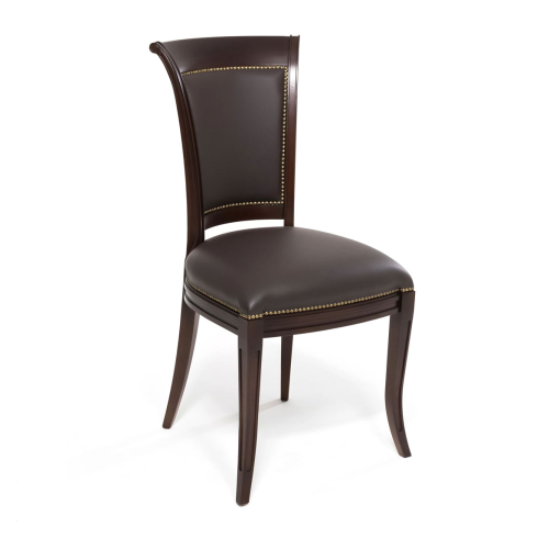 Офисный конференц стул посетителя Doge C без подлокотников (натуральная кожа)