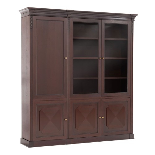 Шкаф 2 деревянные двери комбинированный L216 Doge