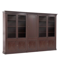 Шкаф двойной комбинированный деревянные двери L347 Doge