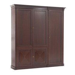 Шкаф 4 деревянные двери с гардеробом L221 Doge