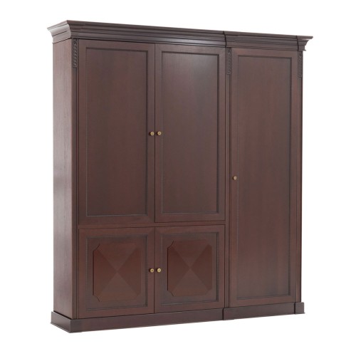 Шкаф 4 деревянные двери с гардеробом L221 Doge