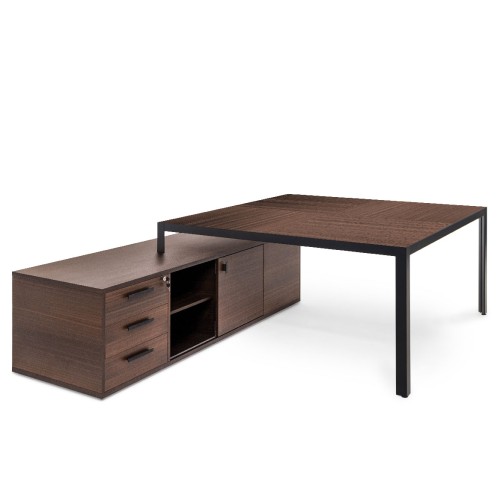 Стол квадратный на опорной тумбе Enzo ECL 01