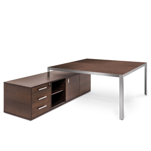 Стол квадратный на опорной тумбе Enzo ECL 51