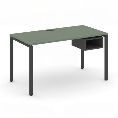 Стол рабочий с подвесной тумбой с 1 открытой нишей 98 Concept