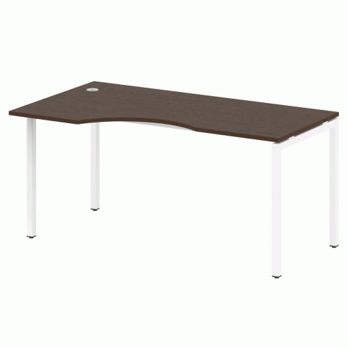 Стол криволинейный левый на П-образном м/к 160 Metal System Quattro 4x4