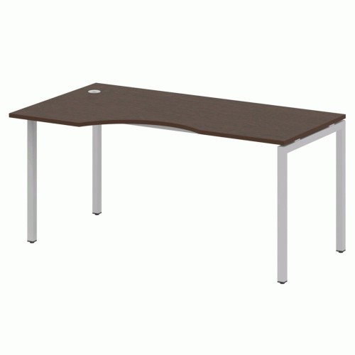 Стол криволинейный левый на П-образном м/к 160 Metal System Quattro 4x4