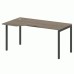 Стол криволинейный левый на П-образном м/к 160 Metal System Quattro 4x4