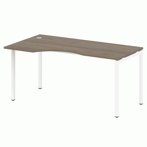 Стол криволинейный левый на П-образном м/к 160 Metal System Quattro 4x4