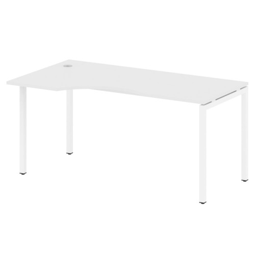 Стол криволинейный левый на П-образном м/к 160 Metal System Quattro 4x4