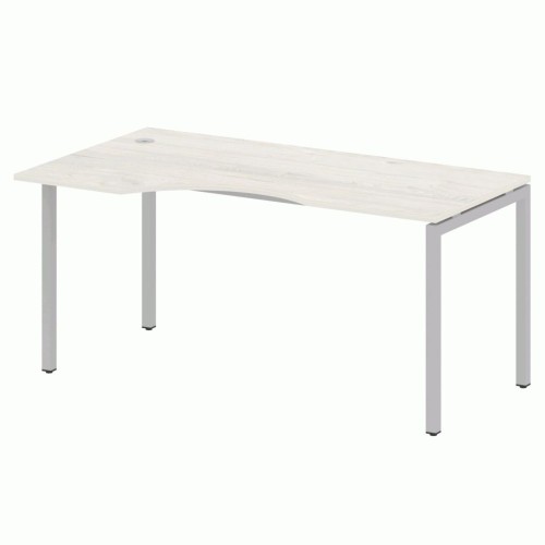 Стол криволинейный левый на П-образном м/к 160 Metal System Quattro 4x4