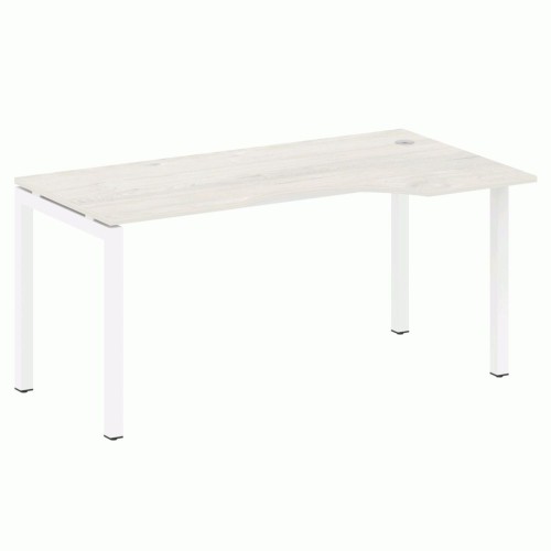 Стол криволинейный правый на П-образном м/к 160 Metal System Quattro 5x5