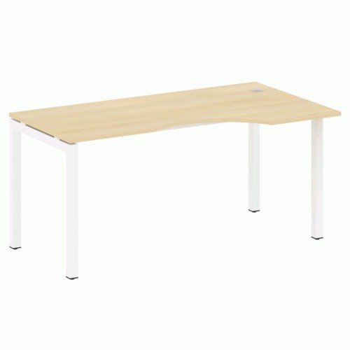 Стол криволинейный правый на П-образном м/к 160 Metal System Quattro 5x5